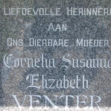 VENTER Cornelia Susanna Elizabeth 1935-1987