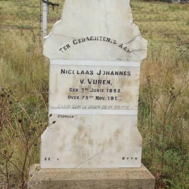 VUREN Nicolaas Johannes, V. 1852-1917