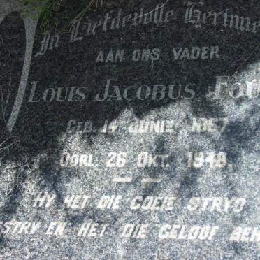 FOURIE Louis Jacobus 1867-1948