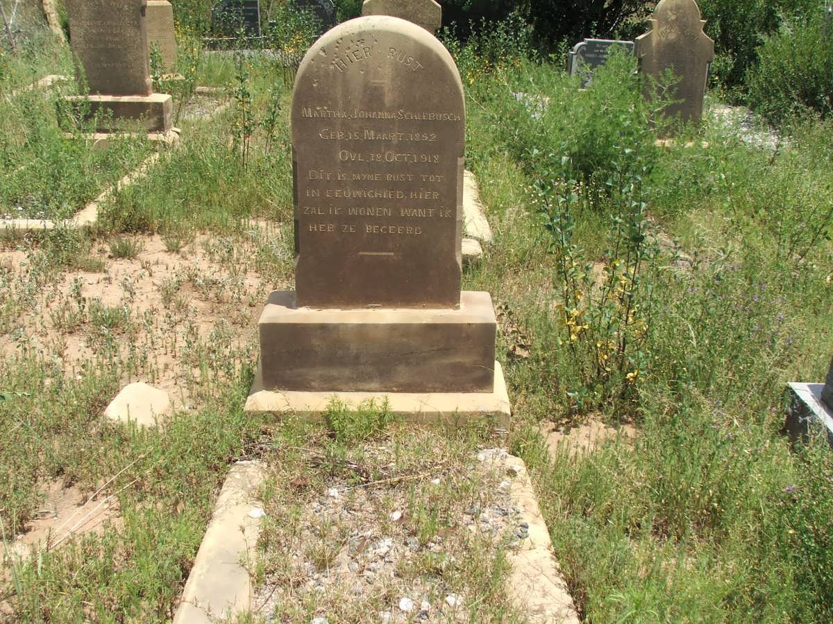 SCHLEBUSCH Martha Johanna 1892-1918