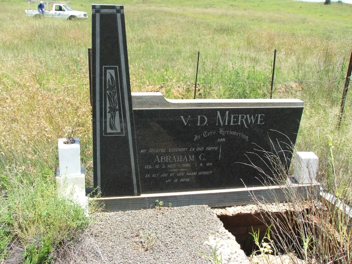 MERWE Abraham C., van der 1922-1971
