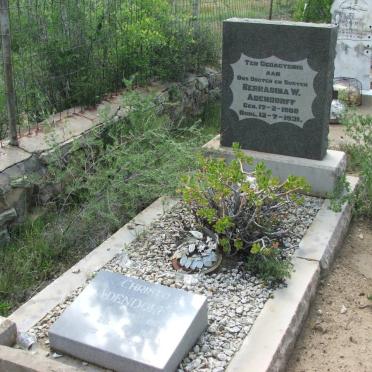 ADENDORFF Berradina W. 1900-1931 :: ADENDORFF Christo 1923-1988