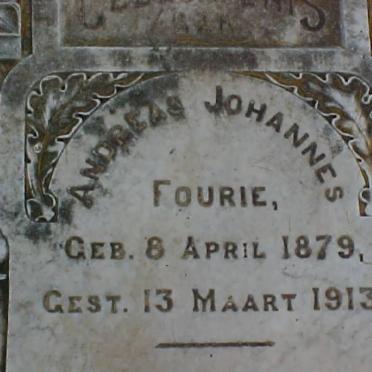 FOURIE Andreas Johannes 1879-1913
