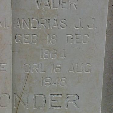 TONDER Andrias J.J., van 1864-1948