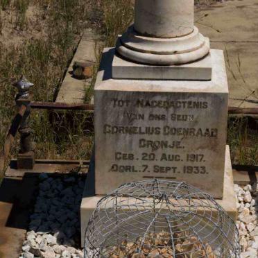 CRONJE Cornelius Coenraad 1917-1933