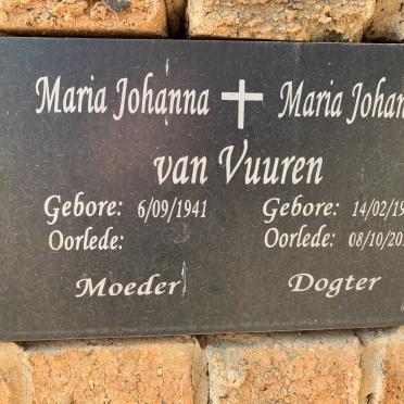 VUUREN Maria Johanna, van 1941- :: VUUREN Maria Johanna, van 1965-2017