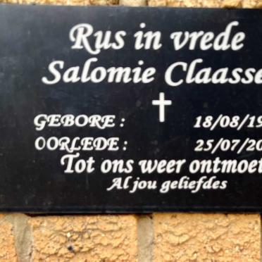 CLAASSEN Salomie 1977-2023