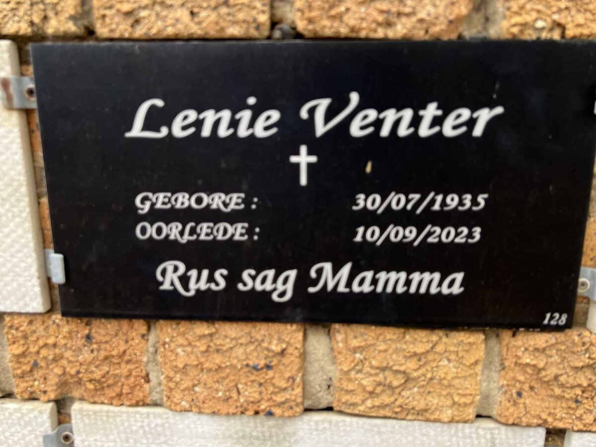 VENTER Lenie 1935-2023