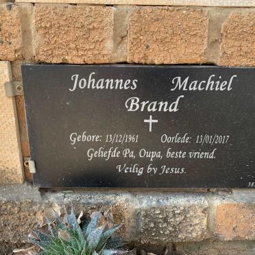 BRAND Johannes Machiel 1961-2017