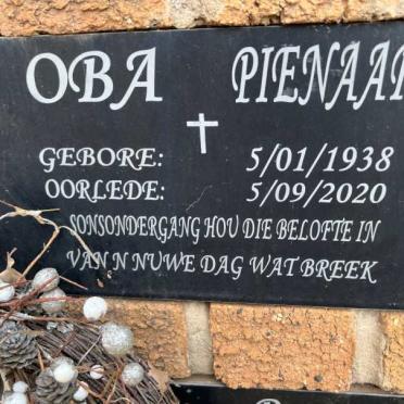 PIENAAR Oba 1938-2020