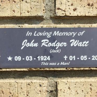 WATT John Rodger 1924-2005