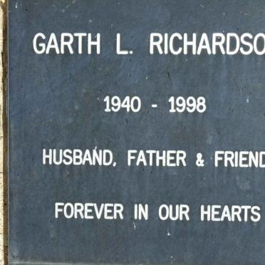 RICHARDSON Garth L. 1940-1998