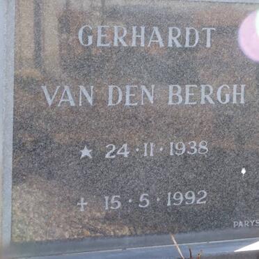 BERGH Gerhardt, van den 1938-1992