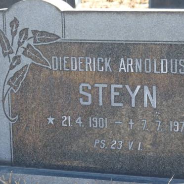 STEYN Diederick Arnoldus 1901-1976