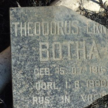 BOTHA Theodorus Ern? 1916-1990