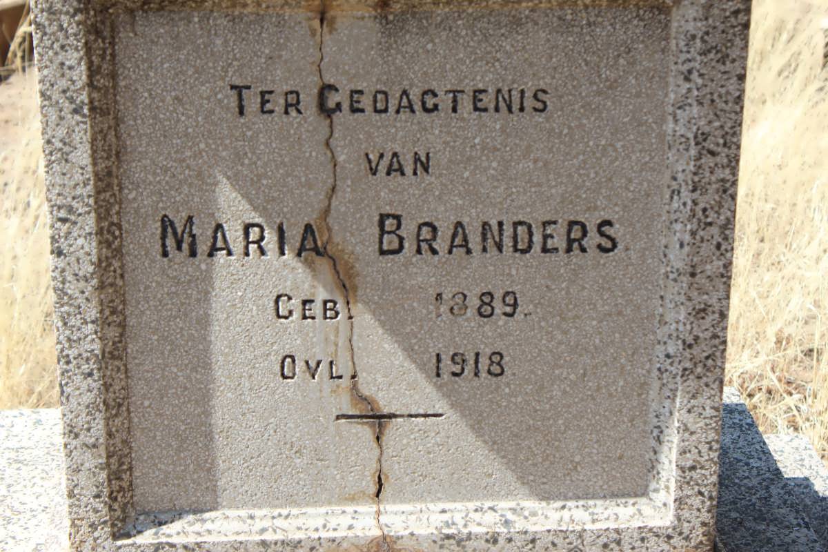 BRANDERS Maria 1889-1918