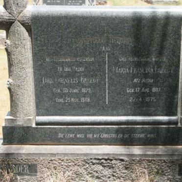 BREEDT Dirk Cornelis  1879-1948 &amp; Maria Francina BOTHA 1887-1975