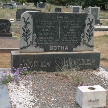 BOTHA Jacobus Johannes ?-1973 &amp; Louisa Catharina ?
