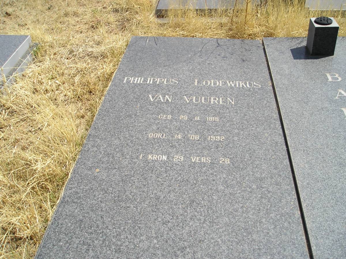 BARNARD Philippus Lodewikus Van Vuuren 1915-1992