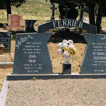FERRIER John Muir &amp; Petronella Gertruida SWANEPOEL