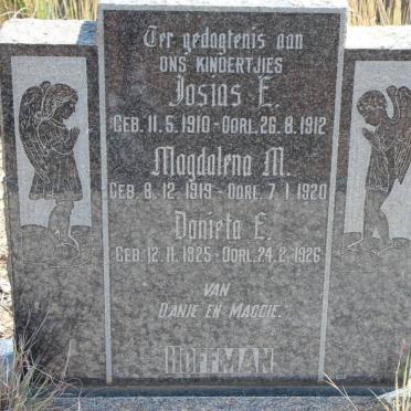 HOFFMAN Josias E. 1910-1912 :: HOFFMAN Magdalena M. 1919-1920 :: HOFFMAN Danieta E. 1925-1926