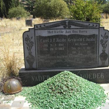 JACOBS Carel J.P. 1894-1963 &amp; Gerbrecht C. PIENAAR 1897-1951