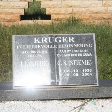 KRUGER J.J. 1934-?? &amp; C.S. 1938-2004