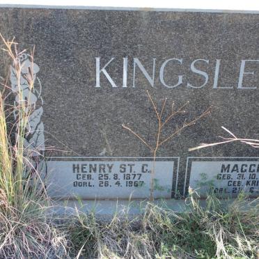 KINGSLEY Henry St.C. 1877-1967 &amp; Maggie S. KRIEL 1886-1982