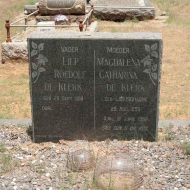 KLERK Liep Roedolf, de 1881-  &amp; Magdalena Catharina LABUSCHAGNE 1890-1962