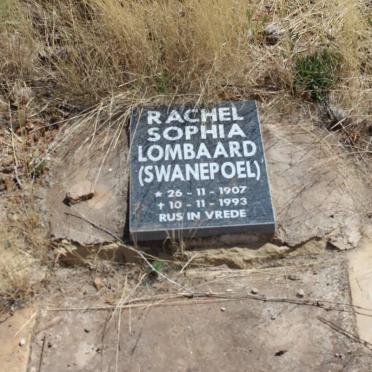 LOMBAARD Rachel Sophia nee SWANEPOEL 1907-1993