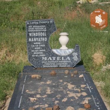 MATELA Manyato Windvoel 1923-2005