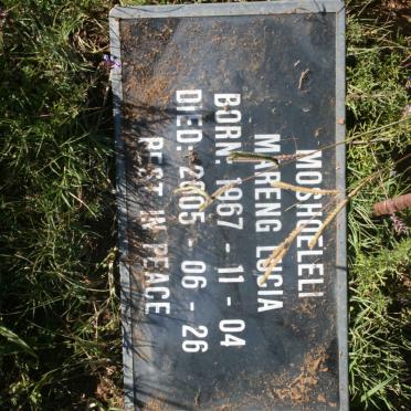 MOSHOELELI Mareng Lucia 1967-2005