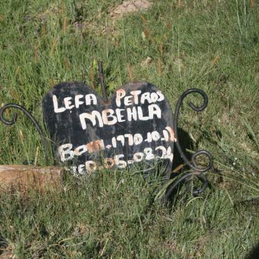 MBEHLA  Lefa Petros 1970-2005