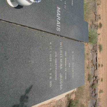 MARAIS Wilhelmina Jacoba nee HAUPTFLEISCH 1908-1995