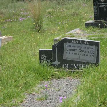 OLIVIER Gerrit Cornelius 1954-1974