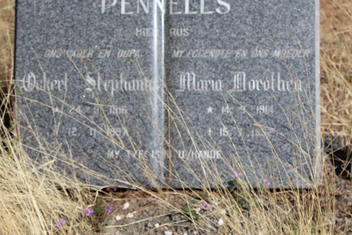 PENNELS Ockert Stephanus 1916-1987 &amp; Maria Dorothea 1914-19?2