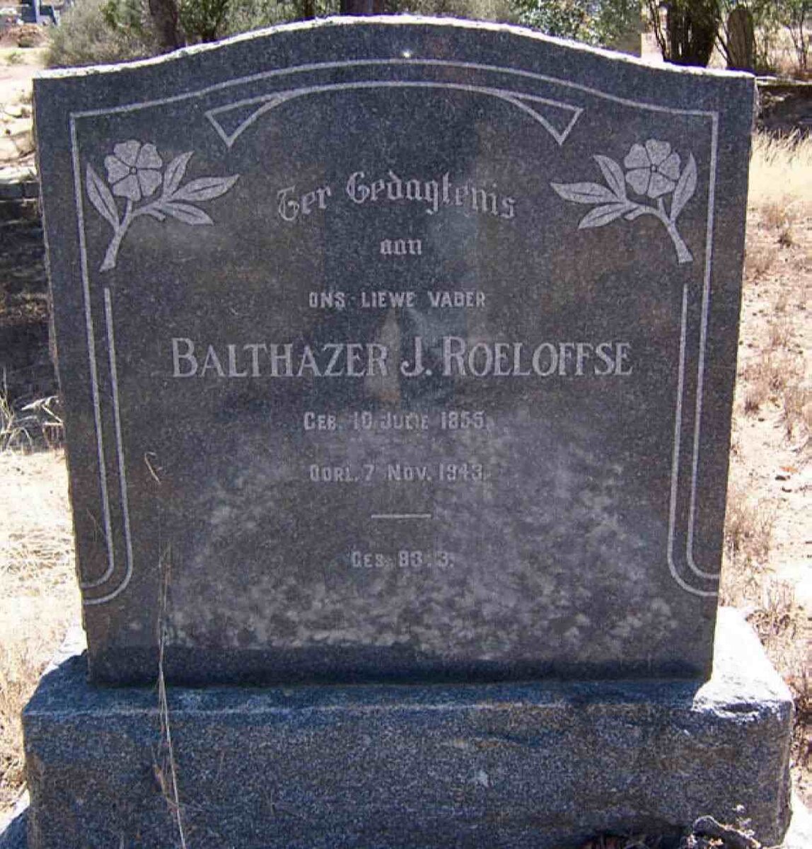 ROELOFFSE Balthazer J. 1855-1943