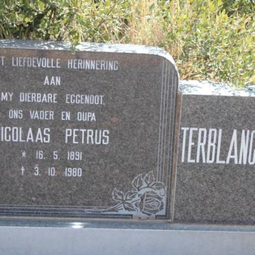 TERBLANCHE Nicolaas Petrus 1891-1980 &amp; Alida Jacoba Susanna BEZUIDENHOUT 1894-1983