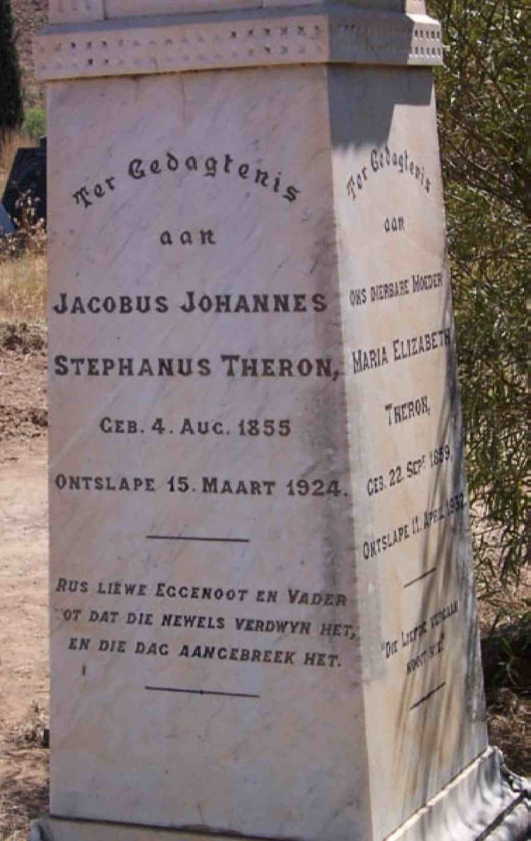 THERON Jacobus Johannes Stephanus 1855-1924