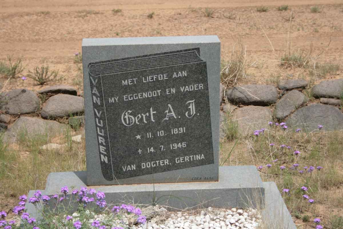 VUUREN Gert A.J., van 1891-1946