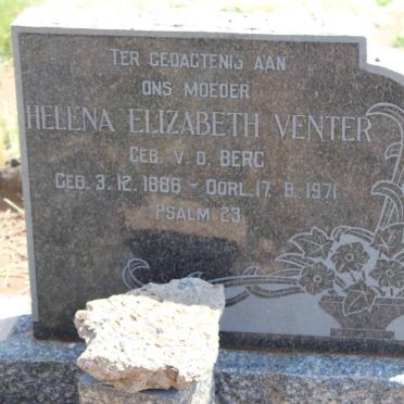 VENTER Jacob 1880-1963 &amp; Helena Elizabeth V.D. BERG 1886-1971