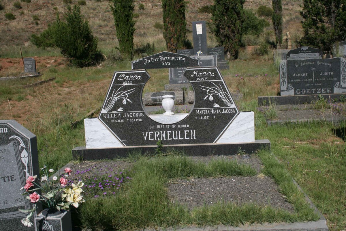VERMEULEN Willem Jacobus 1925-1998 &amp; Martha Maria Jacoba  1937-