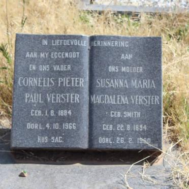 VERSTER Cornelis Pieter Paul 1884-1966 &amp; Susanna Maria Magdalena SMITH 1894-19?0