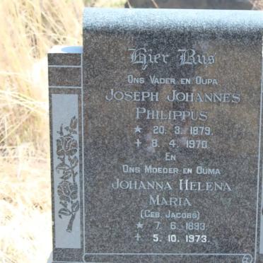 ? Joseph Johannes Philippus 1879-1970 &amp; Johanna Helena Maria JACOBS 1893-1973