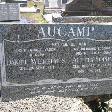 AUCAMP Daniel Wilhelmus 1911- &amp; Aletta Sophia HERBST 1915-1991