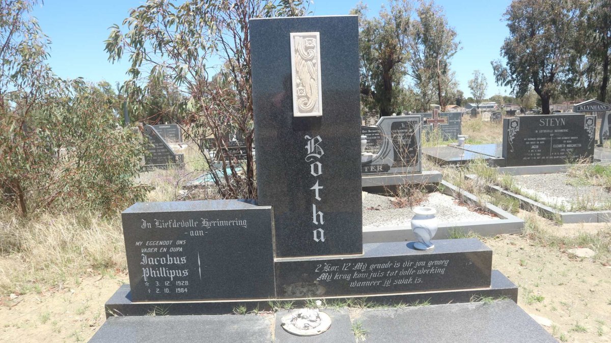 BOTHA Jacobus Phillipus 1928-1984