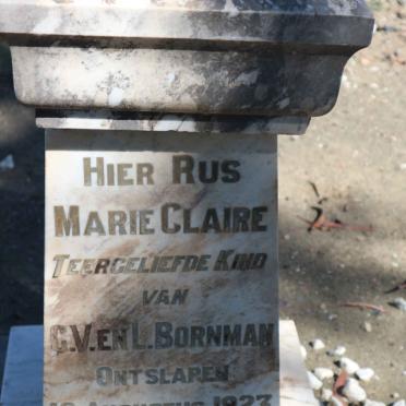 BORNMAN Marie Claire -1923