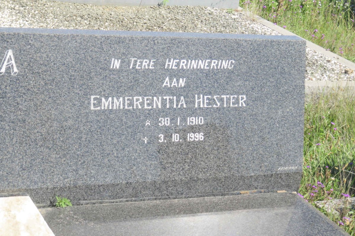 BOTHA Emmerentia Hester nee EMMAUS 1910-1996
