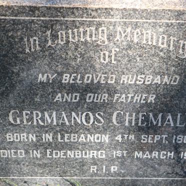 CHEMALY Germanos 1863-1926