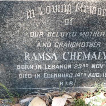 CHEMALY Ramsa 1866-1943